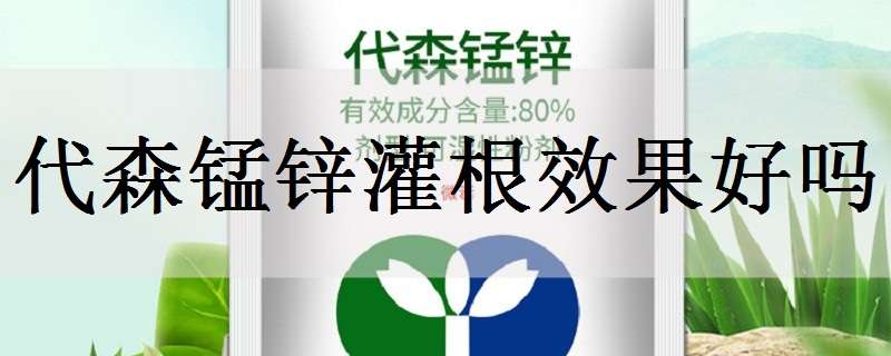 代森锰锌灌根效果好吗 代森锰锌灌根效果好吗